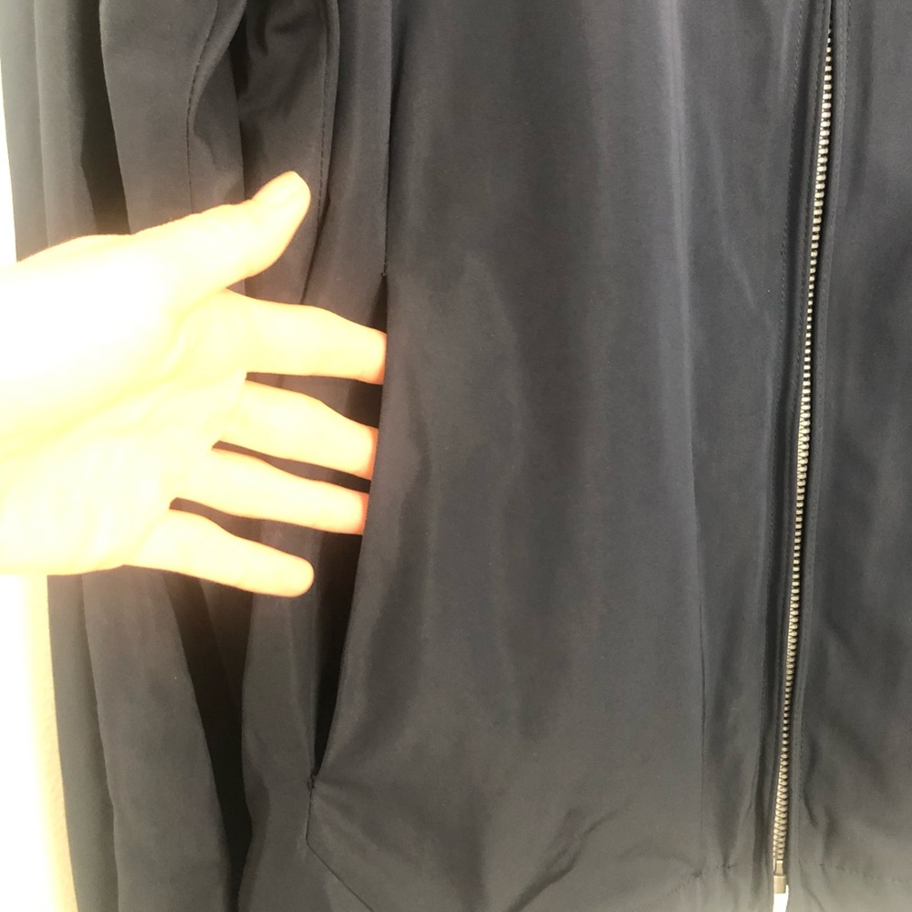 Adolfo Dominguez Zip Front Jacket Navy US 38 EU 48 - Picture 6 of 16